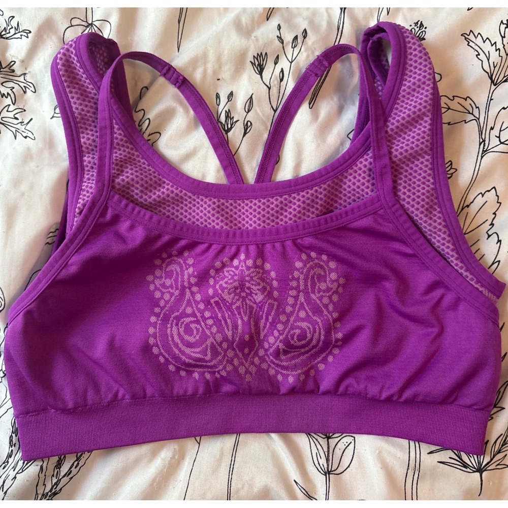 Jockey‎ Purple Double Layer Extra Support Sports Bra, Large
